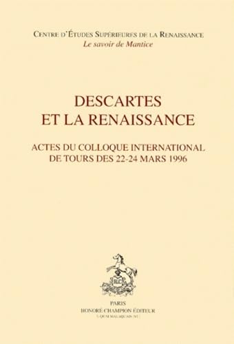 Descartes et la Renaissance book