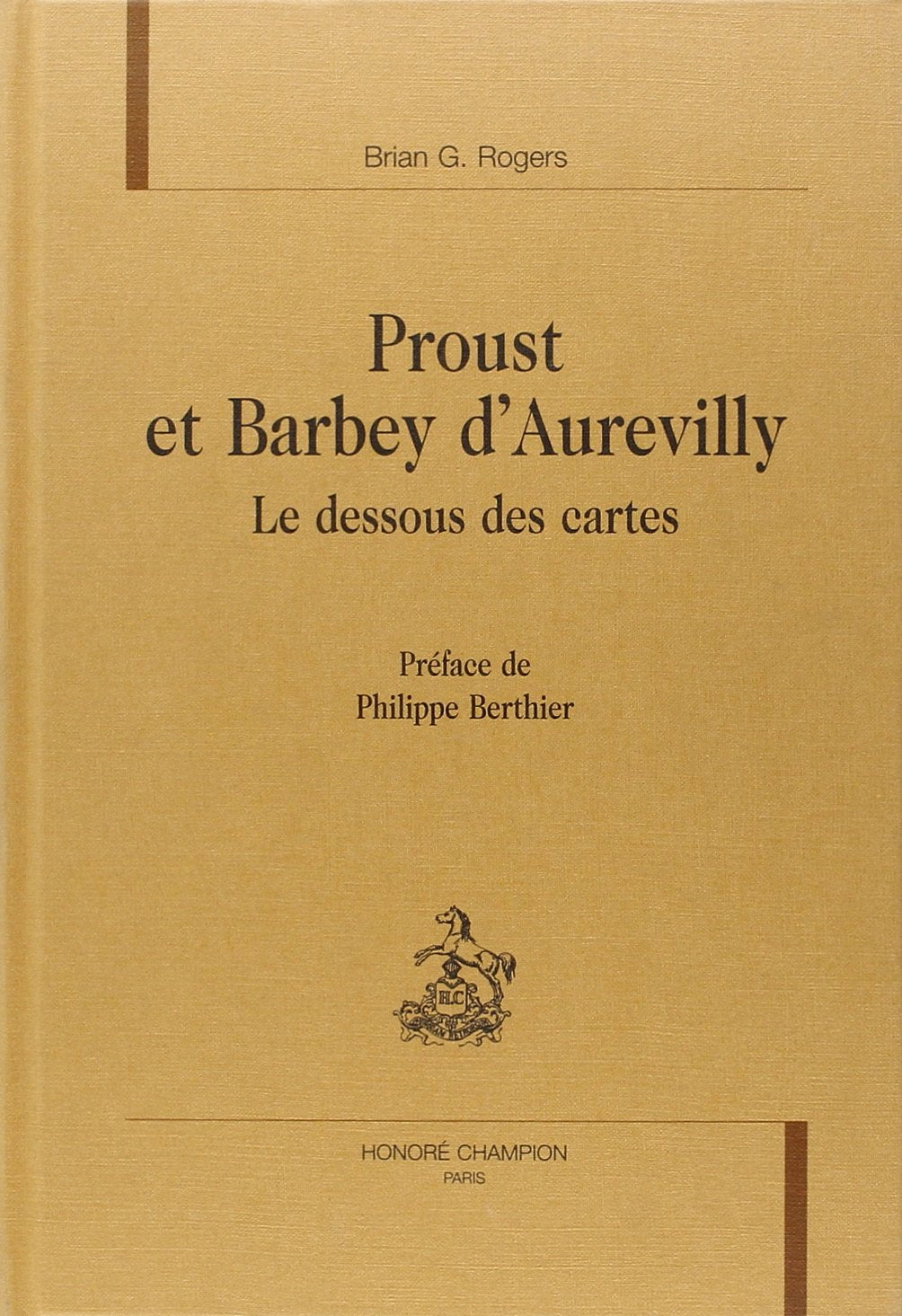Proust et Barbey d'Aurevilly / Le dessous des cartes book