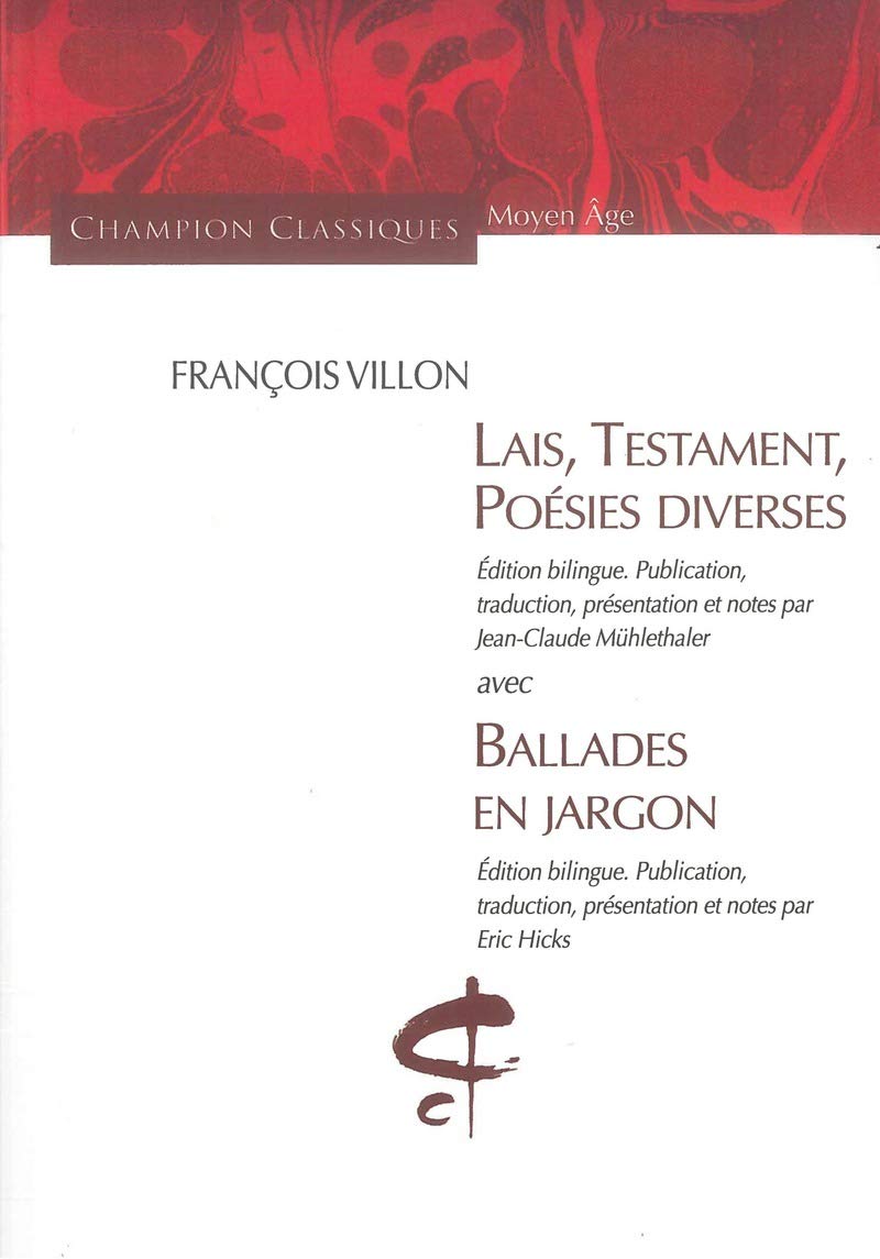 Lais, testament, Poésies diverses ballades... book