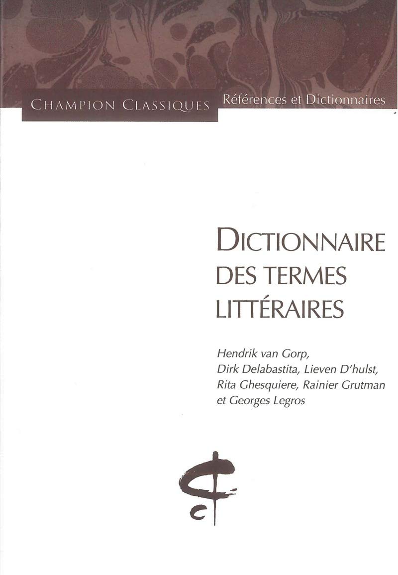 Dictionnaire des termes littéraires book