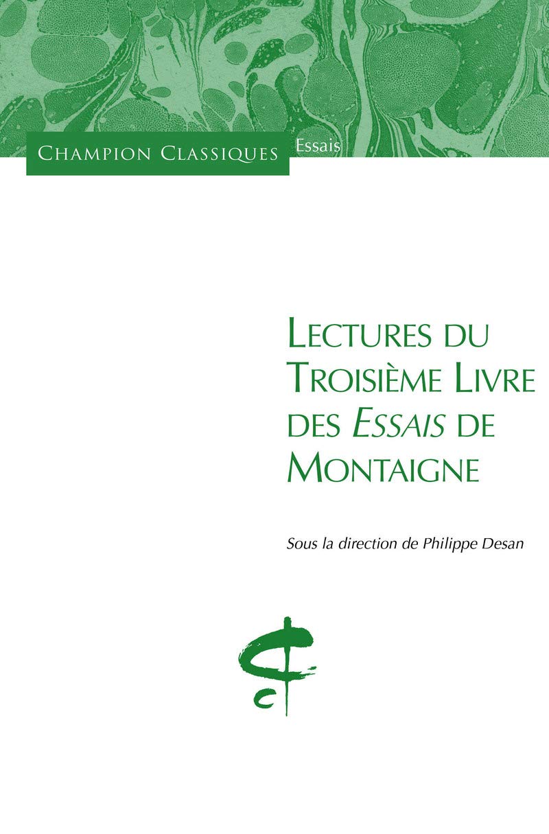 Lectures du troisième livre des Essais de Montaigne Contemporary literature