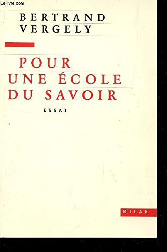 Pour une école du savoir Books
