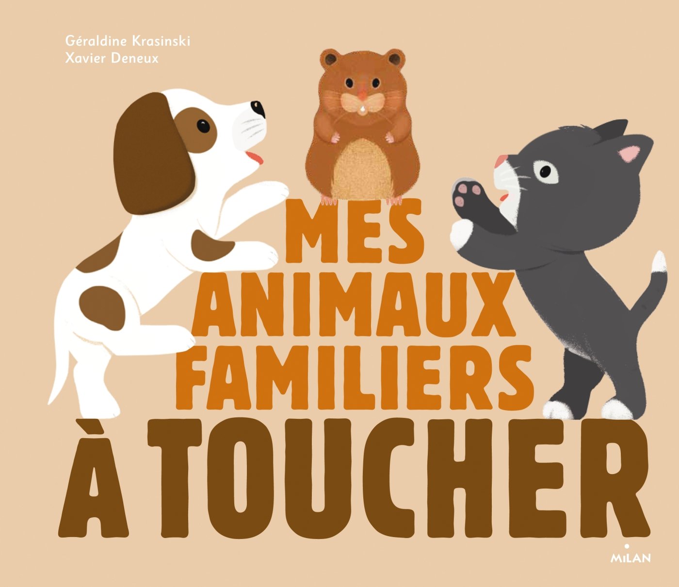 Mes animaux familiers à toucher book