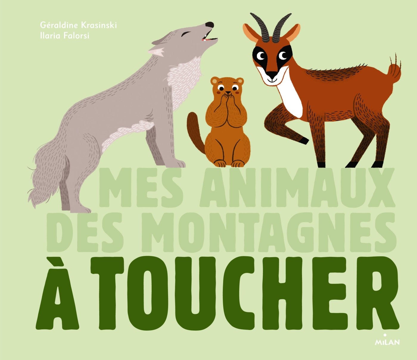 Mes animaux des montagnes à toucher book