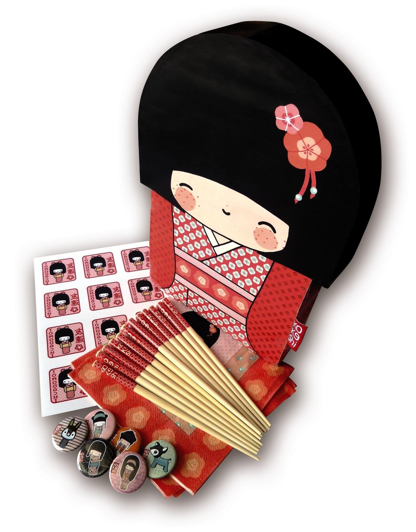 Ma boîte anniversaire Kokeshi: Avec accessoires d'anniversaire book