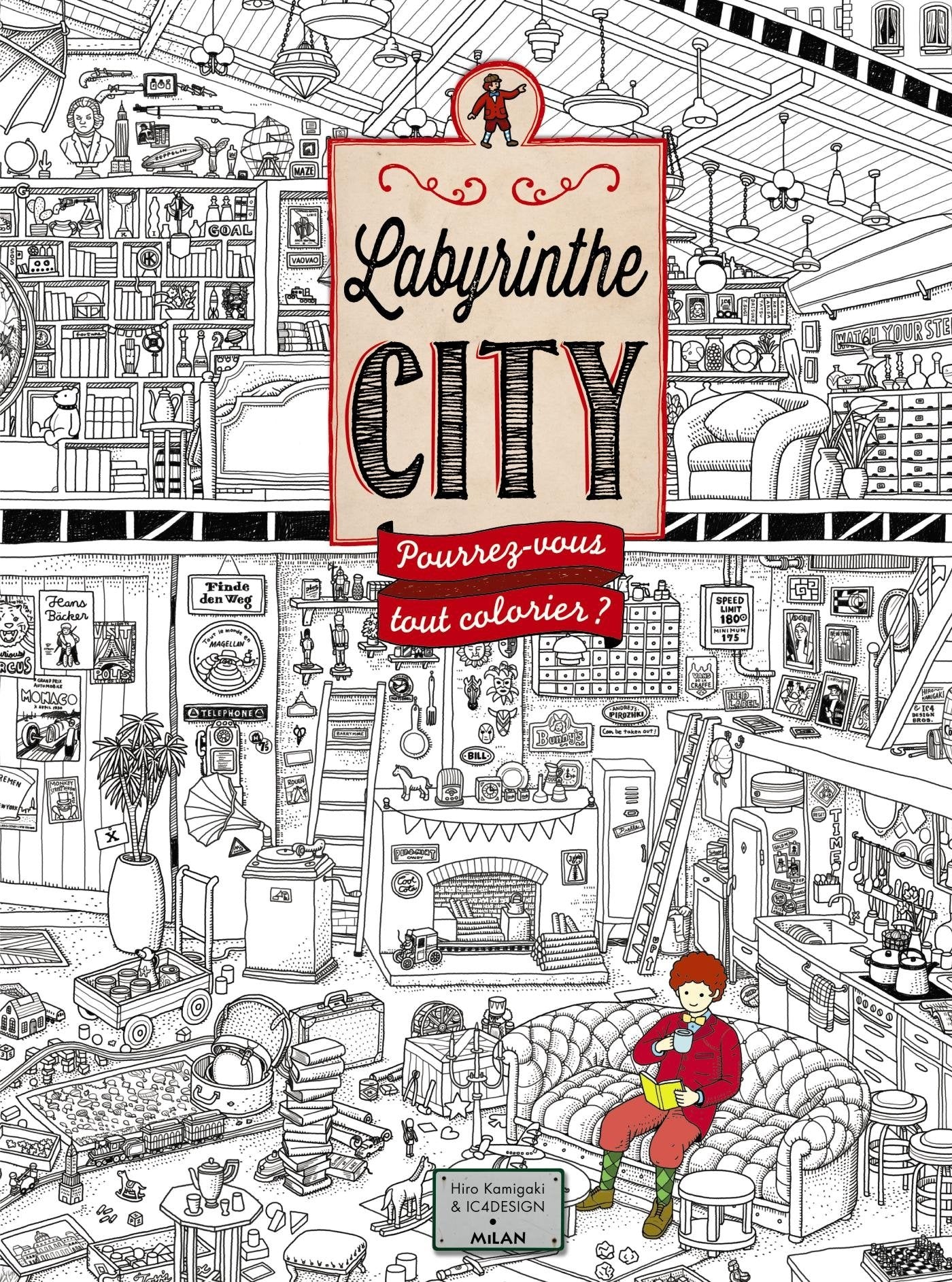 Labyrinthe City - Le coloriage: Pourrez-vous tout colorier ? Children's books