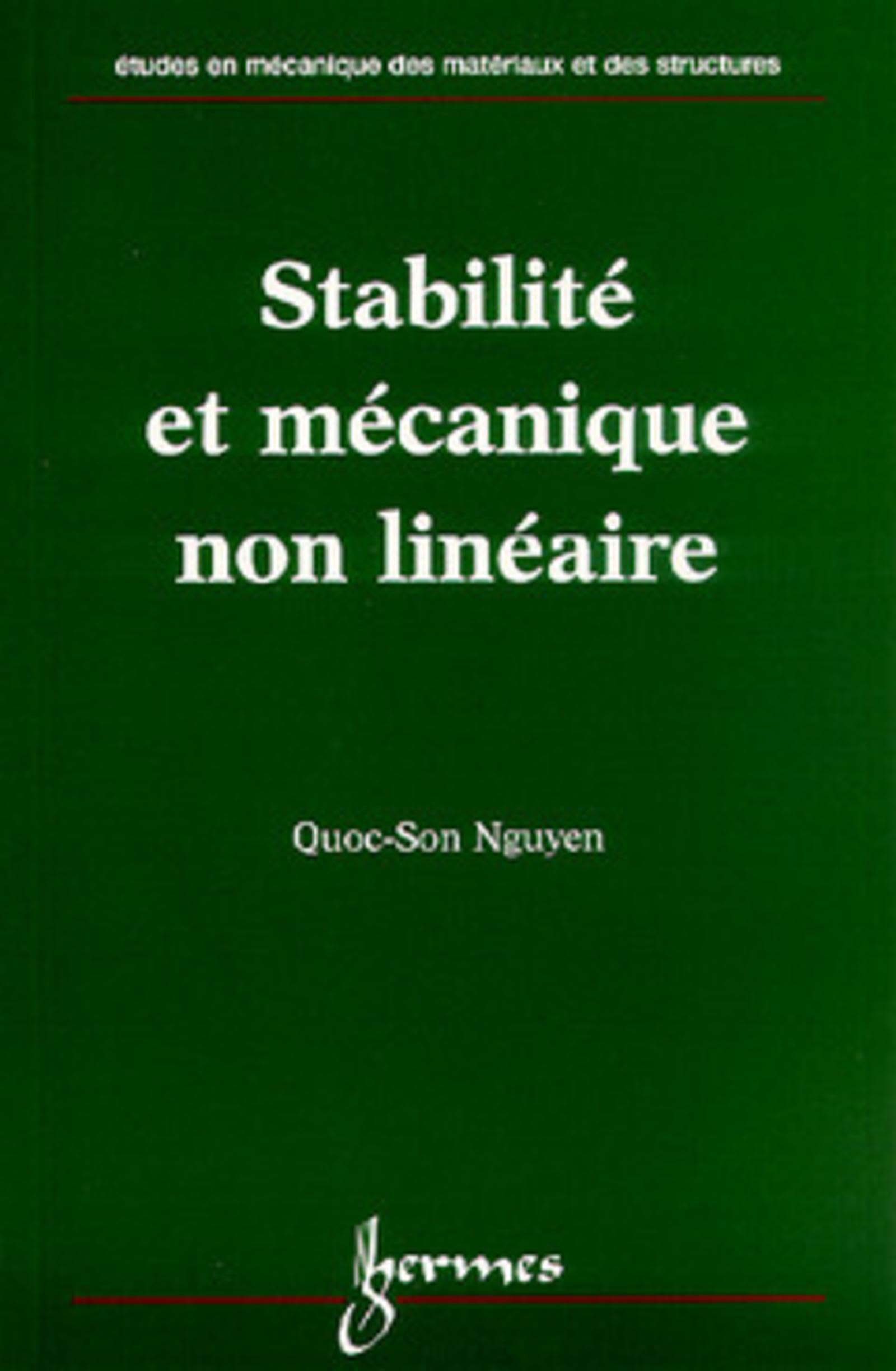 Stabilité et mécanique non linéaire Natural Sciences