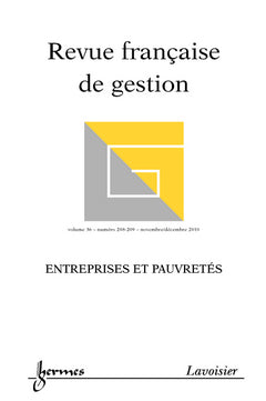 Revue française de gestion, n° 208-209. Entreprises et pauvretés book