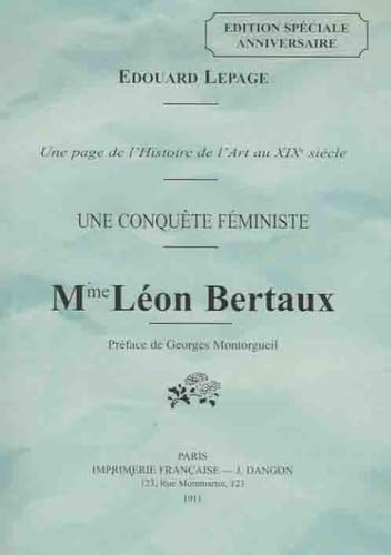 Mme Léon Bertaux: Une conquête féministe Books