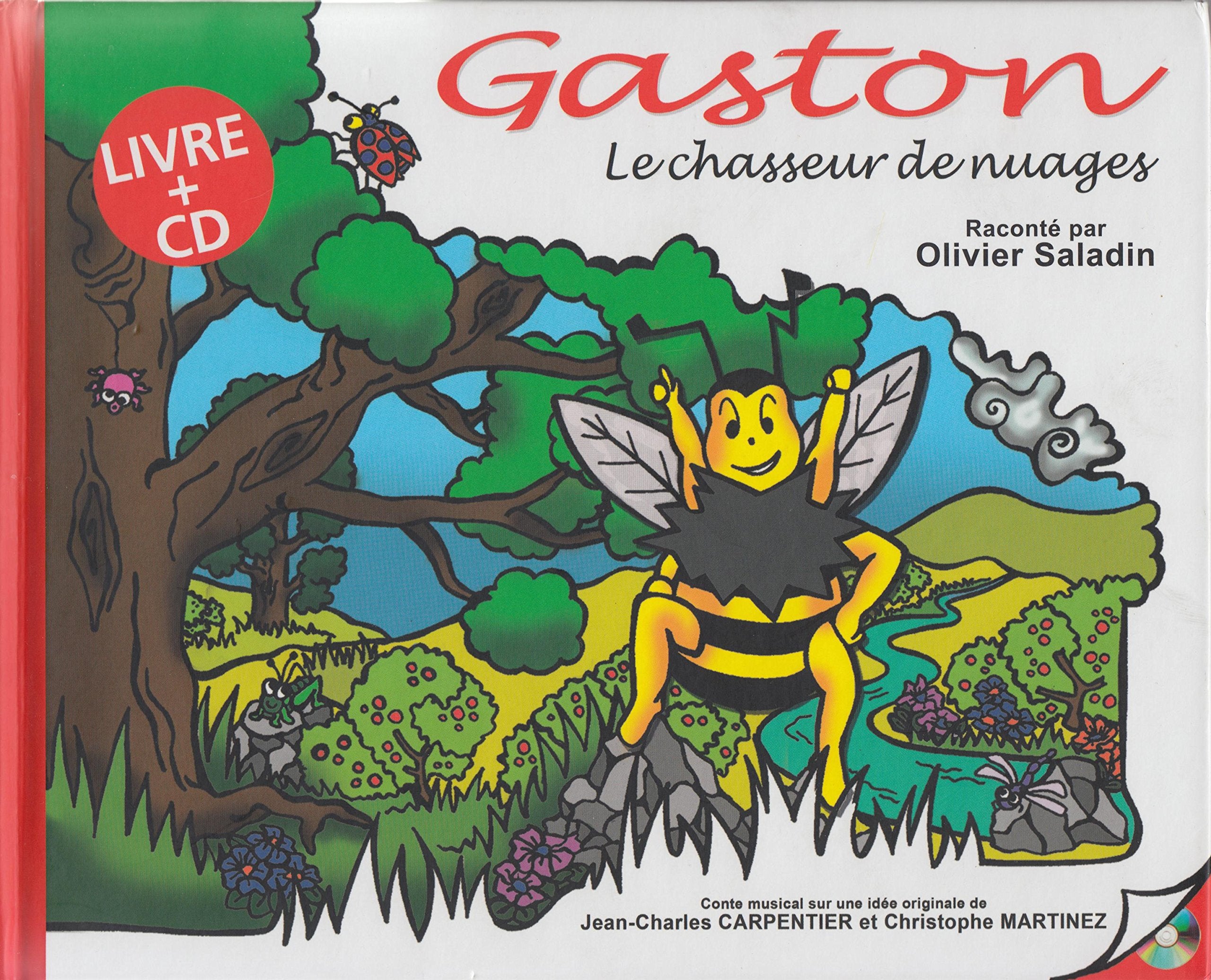 Gaston le chasseur de nuages. Raconté par Olivier Saladin. Livre + CD Books