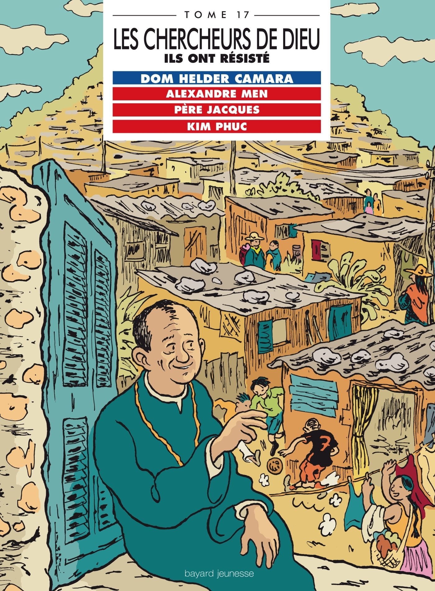 Dom Helder Camera, Alexandre Men, Père Jacques, Kim Phuc, en BD book