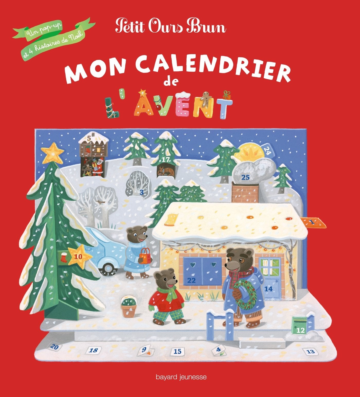 Mon calendrier de l'Avent Petit Ours Brun: Un pop-up et 4 histoires de Noël Tiptoi & Games