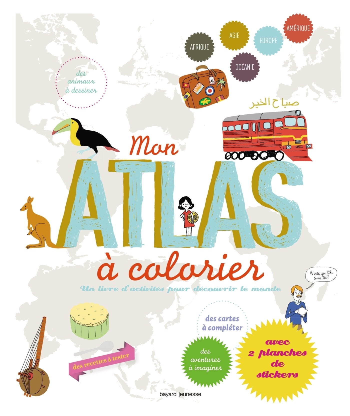 Mon atlas à colorier book