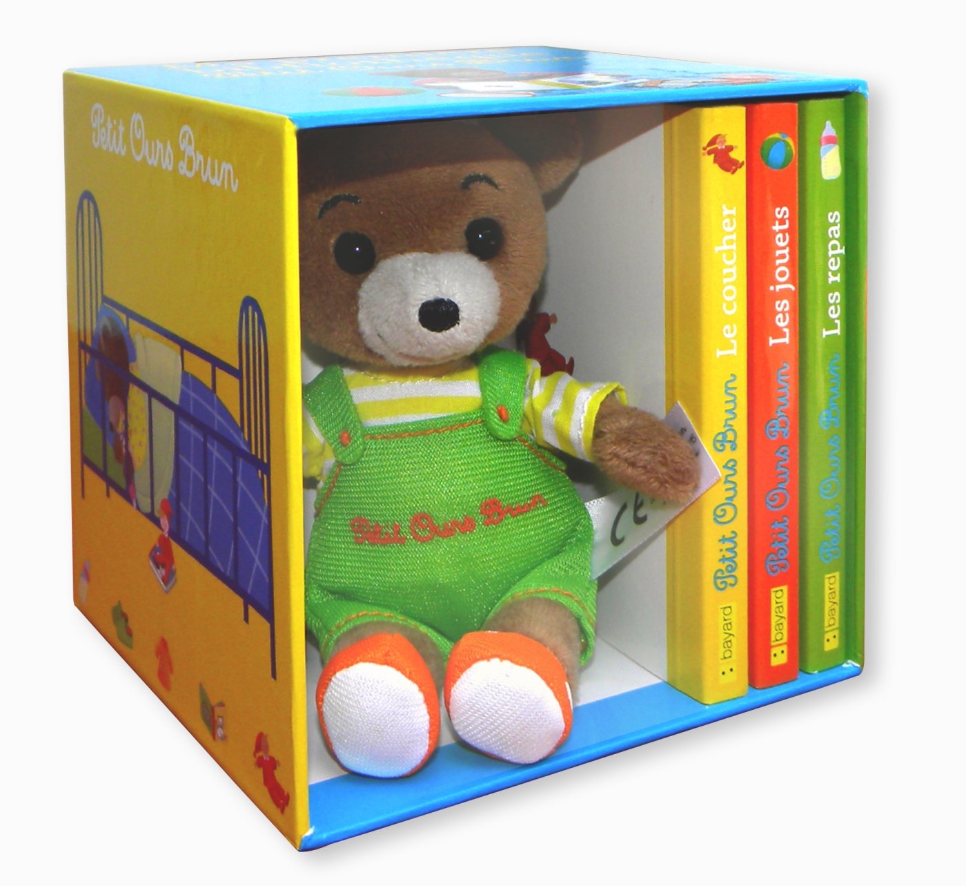 Ma première bibliothèque Petit Ours Brun: Coffret 3 livres + 1 peluche book