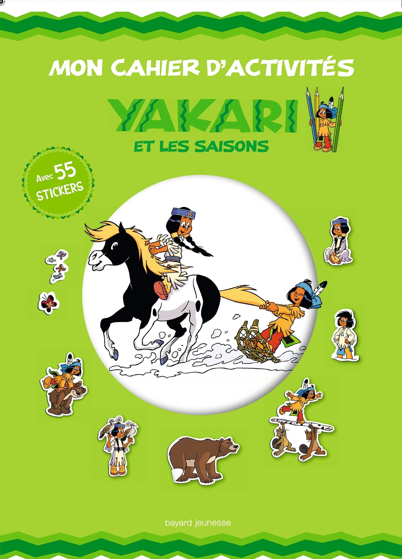 Mon cahier d'activités Yakari et les saisons: Avec 55 stickers Fiction