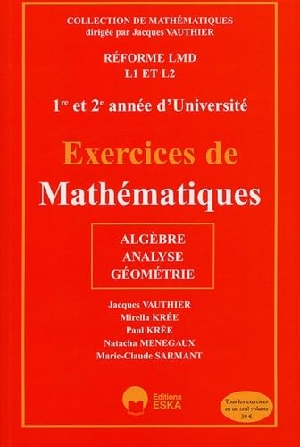 Exercices de mathématiques : 1re et 2e année d'université book