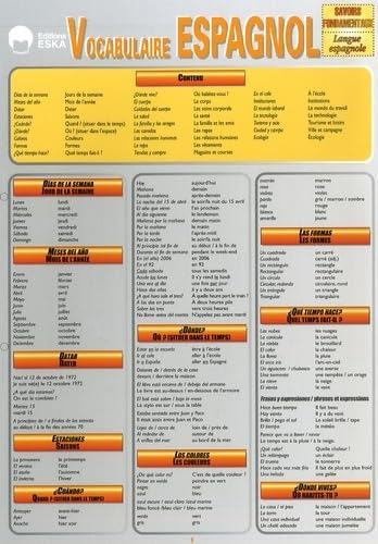 VOCABULAIRE ESPAGNOL-SAVOIRS FONDAMENTAUX LANGUES ETRANGERES- book
