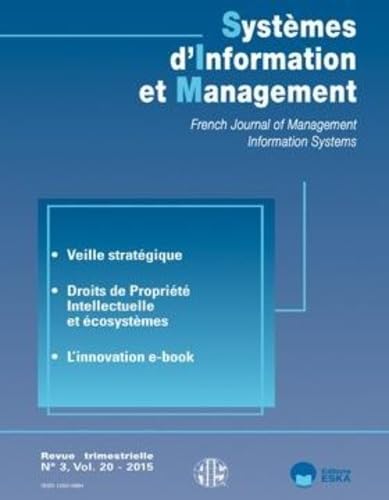 SIM VOL 20 N3 2015 VEILLE STRATEGIQUE book