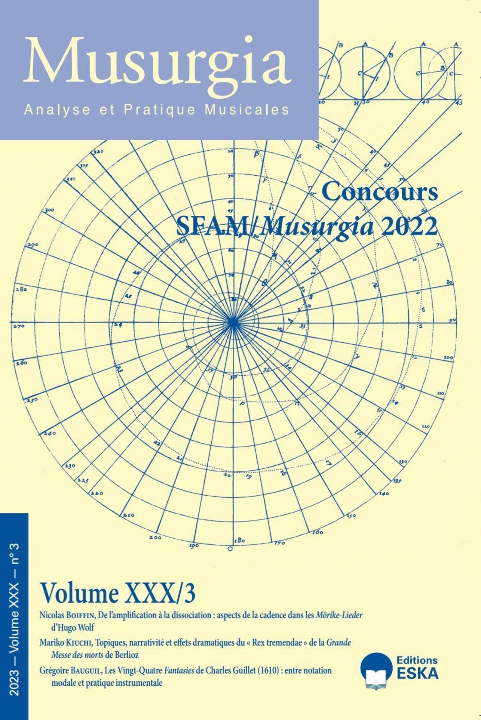 Musurgia Volume XXX 3-2023: Concours SFAM-Musurgia 2022 book