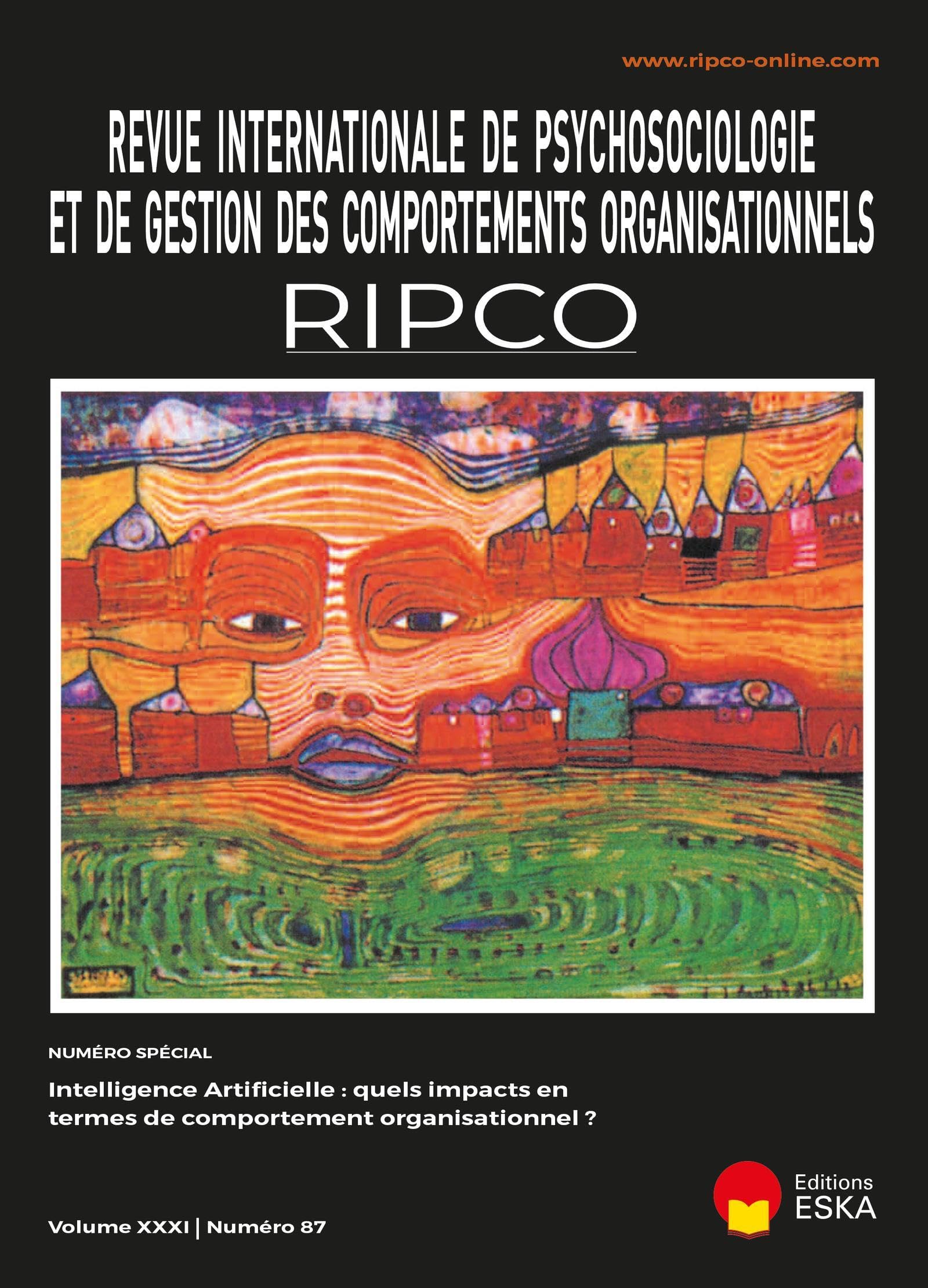 L'intelligence artificielle: quels impacts en termes de comportement organisationnel?: RIPCO Vol. XXXI No. 87 book