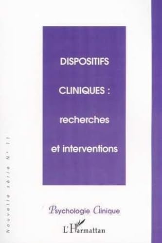 Dispositifs cliniques recherchers et interventions Psychology