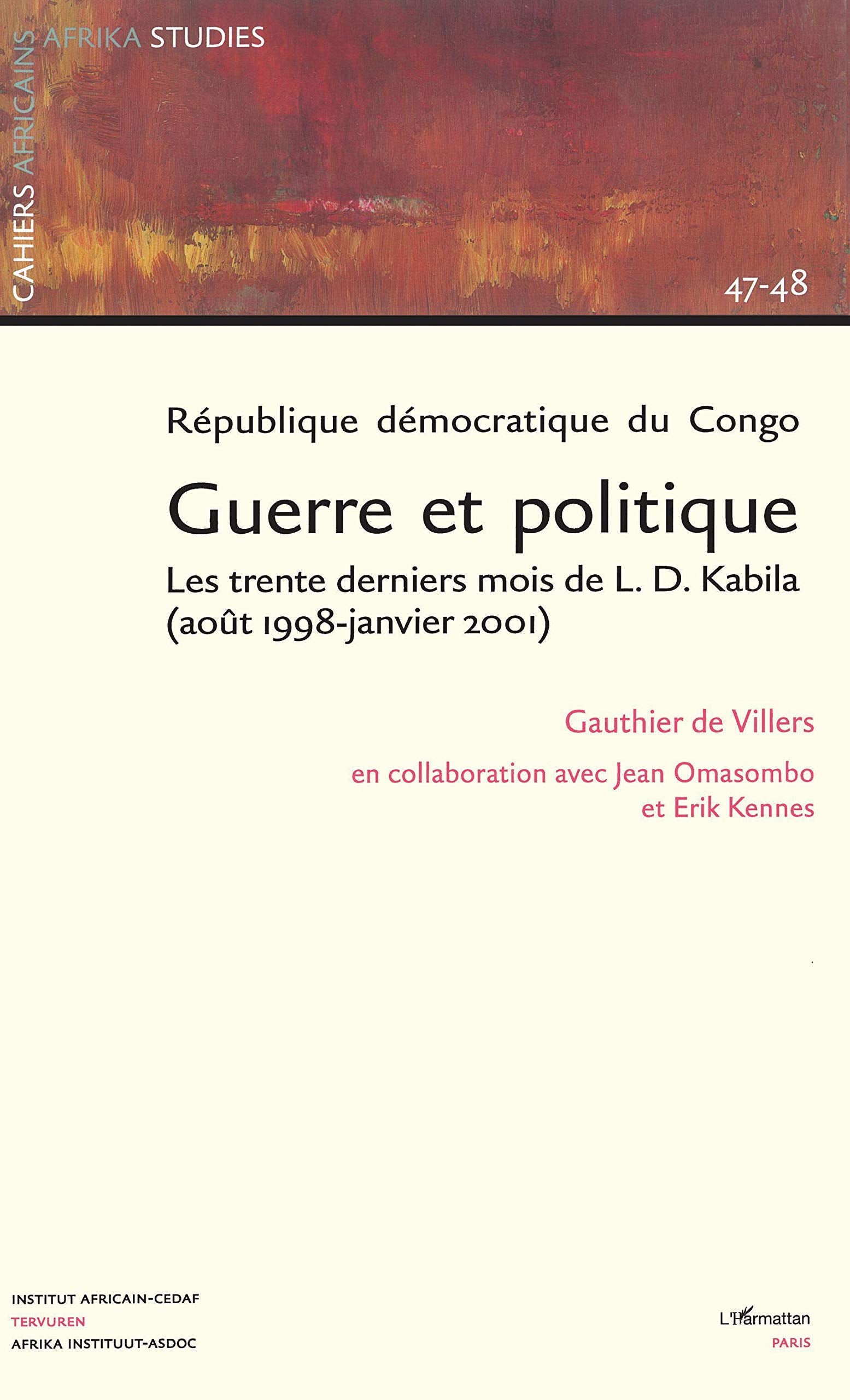 RÉPUBLIQUE DÉMOCRATIQUE DU CONGO : GUERRE ET POLITIQUE book