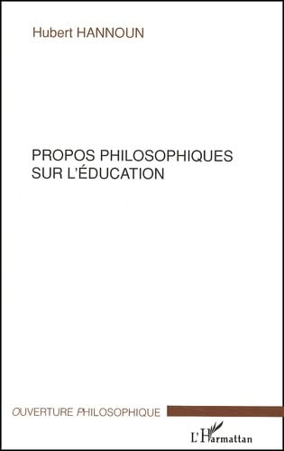 Propos philosophiques sur l'éducation book