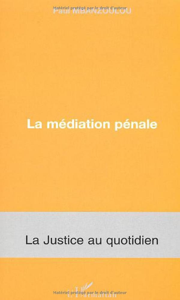 La médiation pénale book