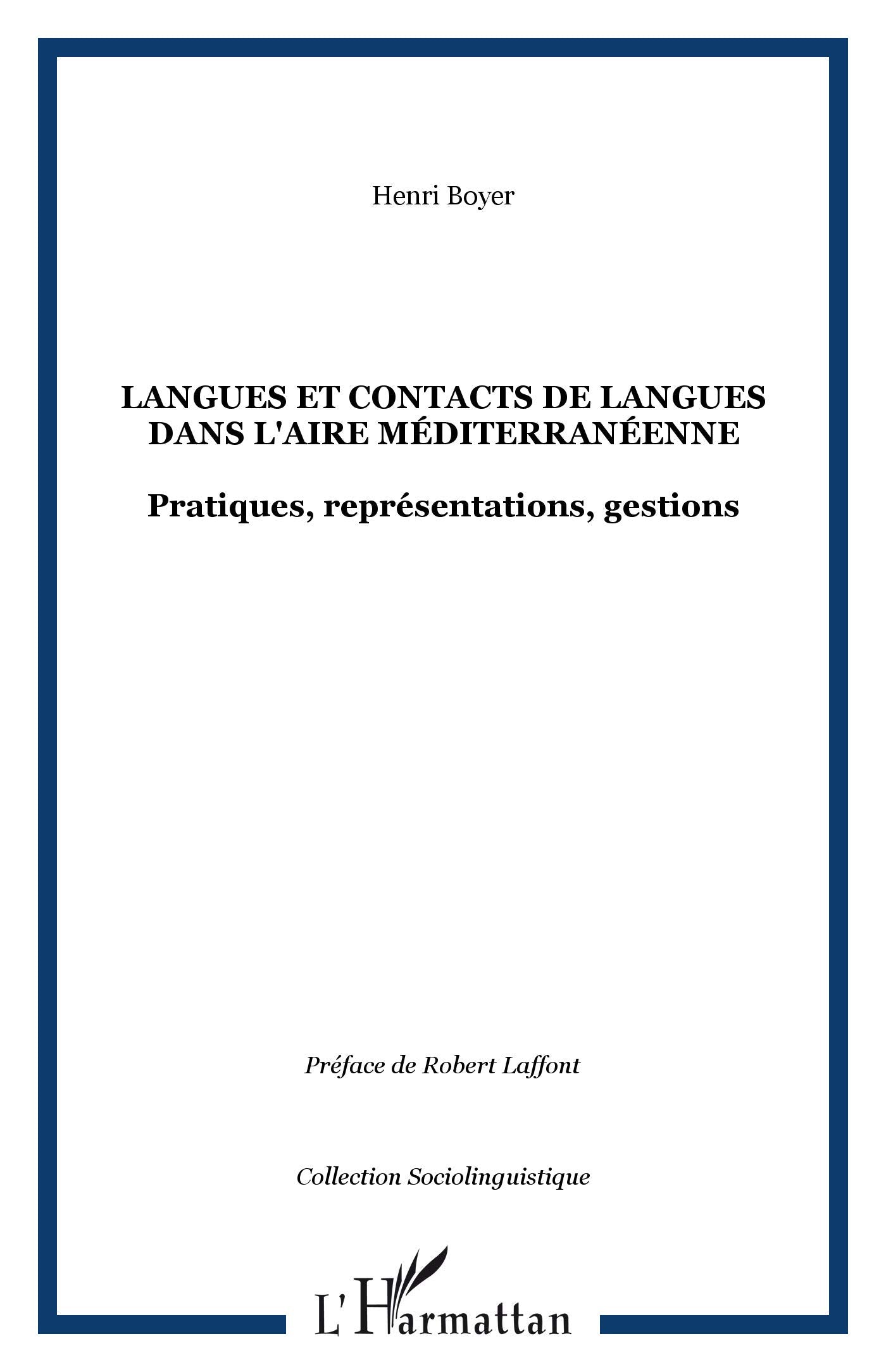 Langues et contacts en langues dans l'aire méditerranéenne book
