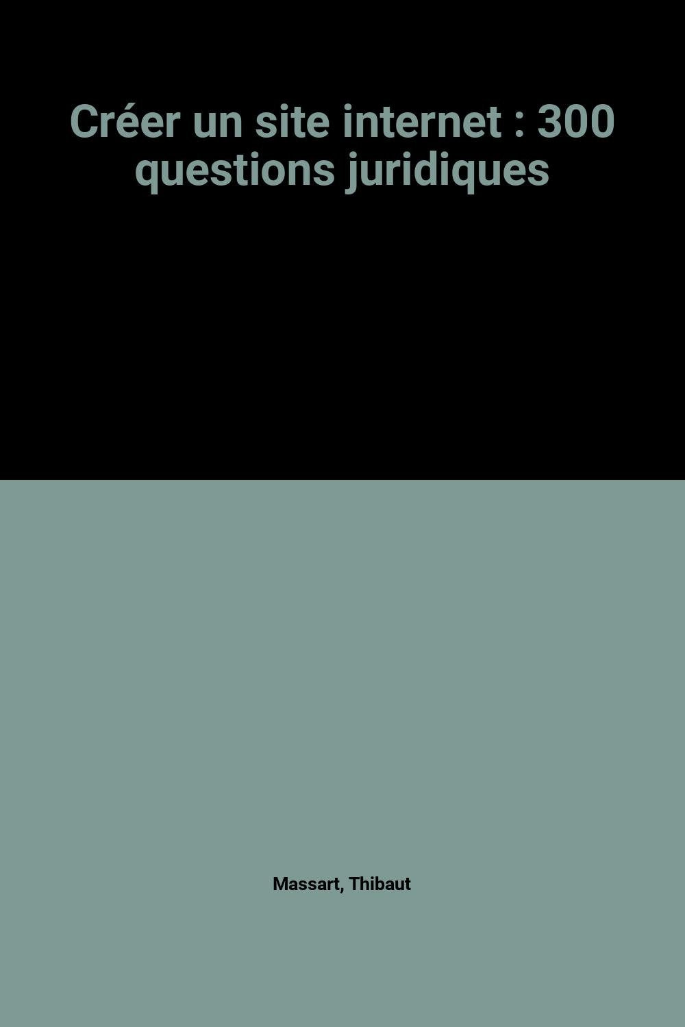 Créer un site internet: 300 questions juridiques book