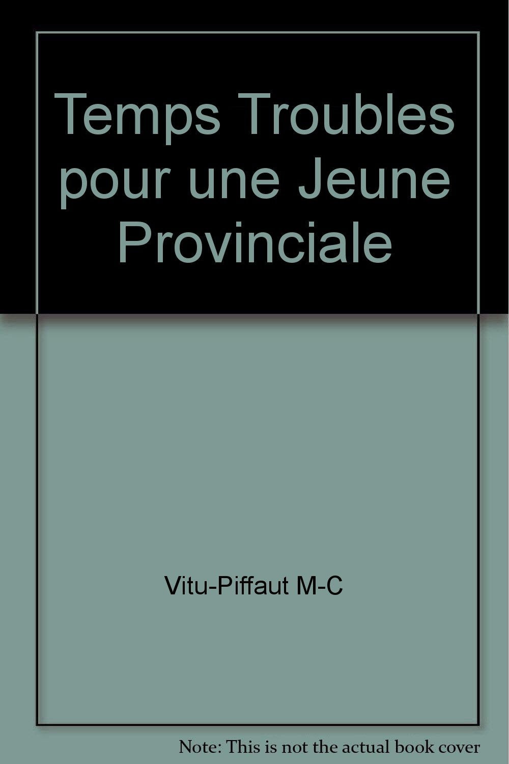 Temps troublés pour une jeune provinciale - mémoires romancées book