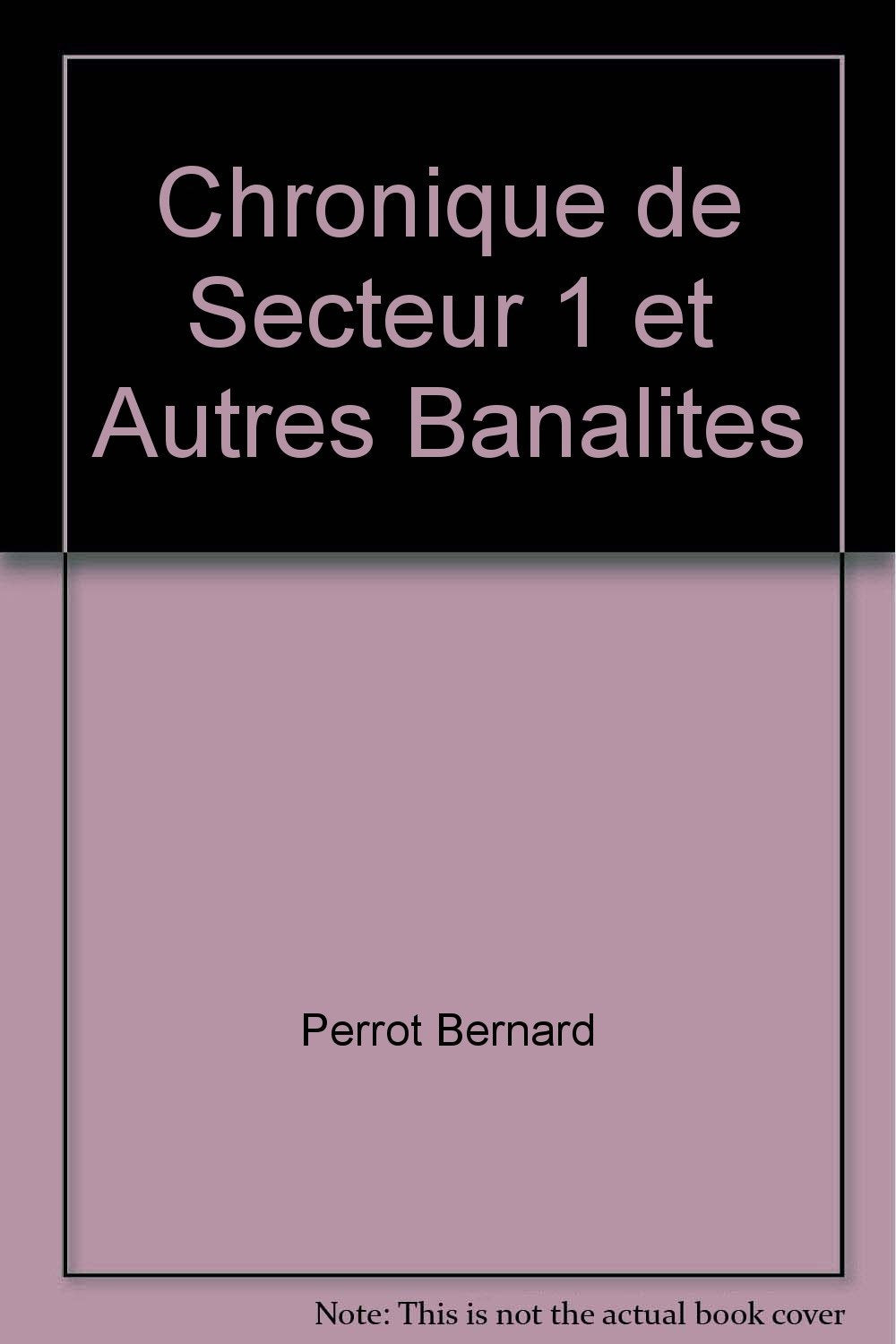 Chronique de secteur 1 et autres banalités Books
