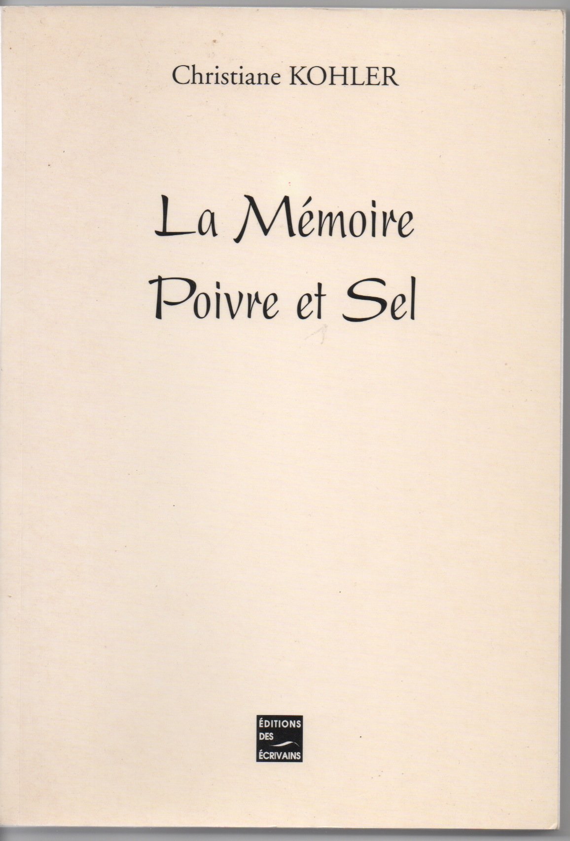 La mémoire poivre et sel Books
