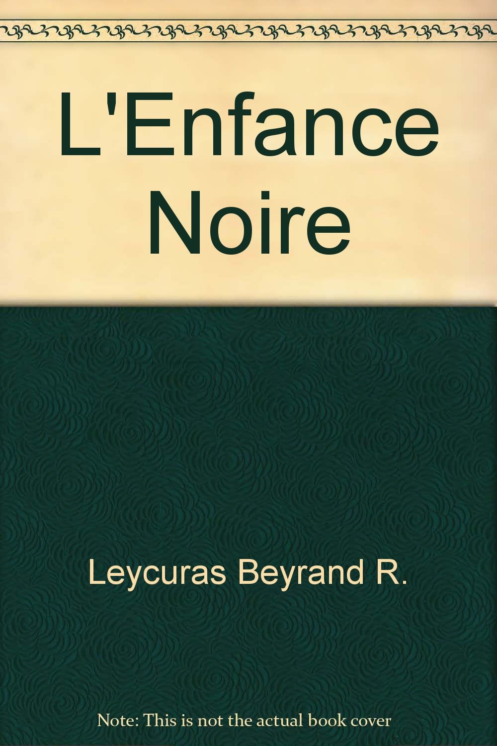 L'enfance noire book
