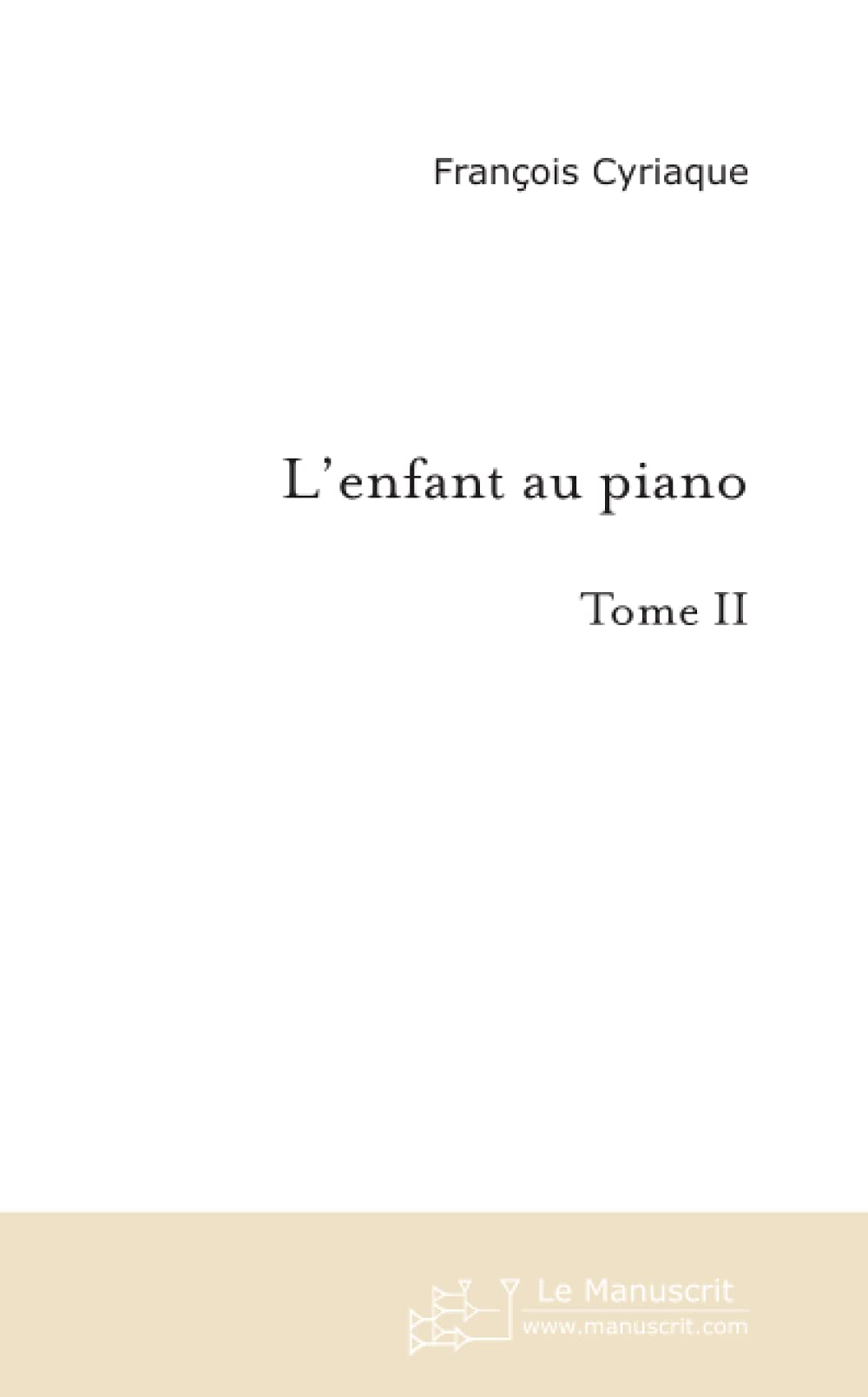 L'ENFANT AU PIANO book