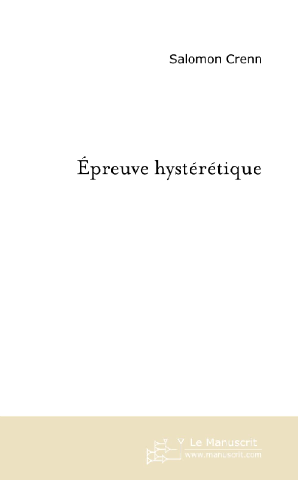EPREUVE HYSTERETIQUE book