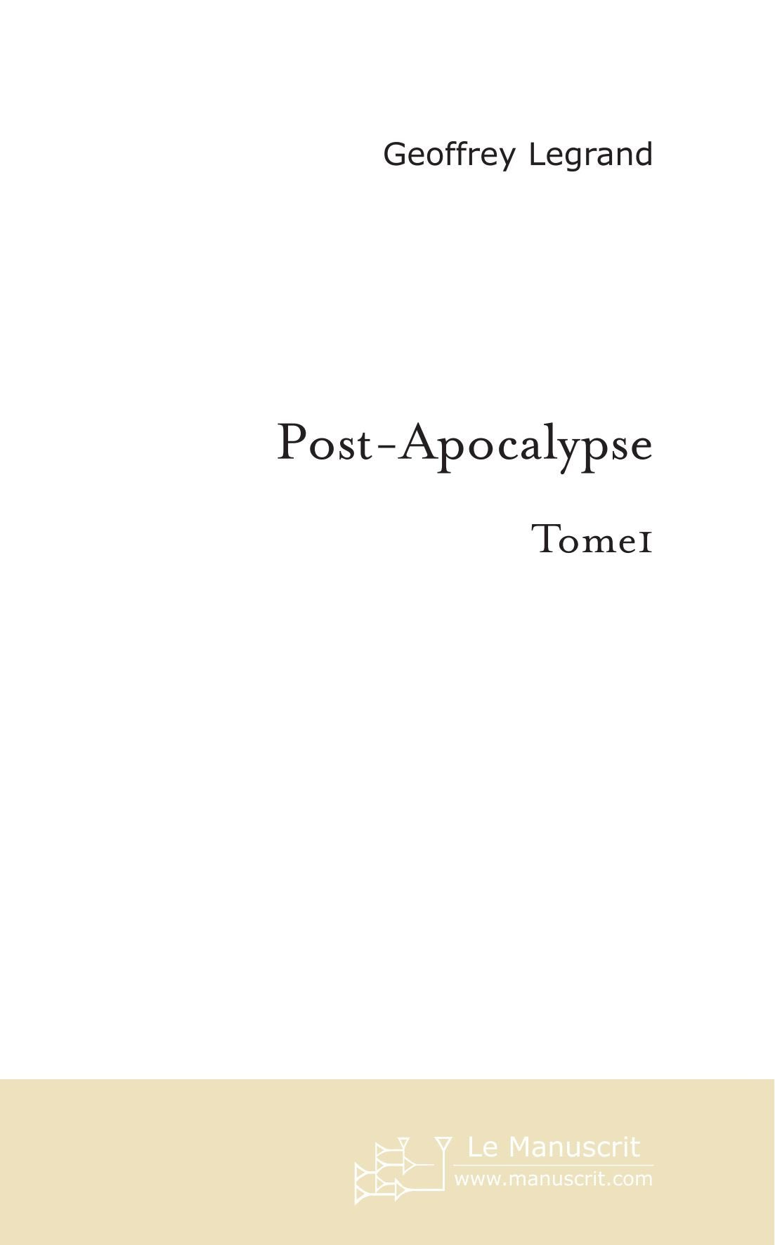 Post-Apocalypse: La cité surgie des cendres book