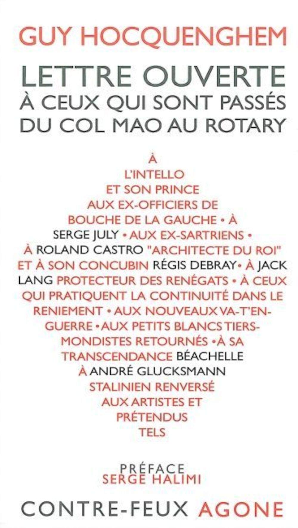 Lettre Ouverte a Ceux qui Sont Passes... Essays & Short Stories