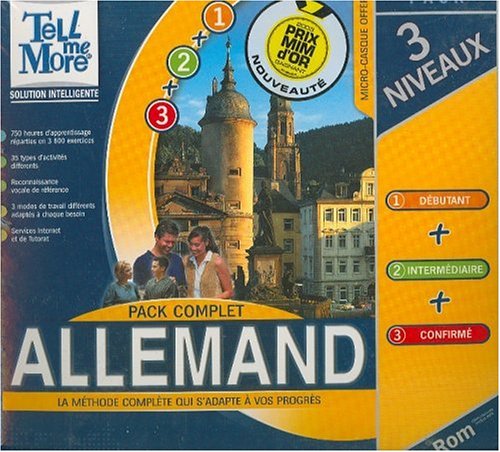 Pack Tell Me More Allemand 1+2+3 : PC DVD ROM , FR book