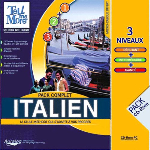Pack Tell Me More Italien : 3 niveaux (Débutant - Intermédiaire - Confirmé) software