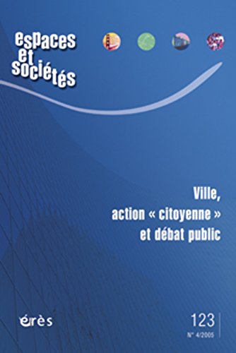 Espaces et sociétés 123 - Ville action citoyenne et débat public book