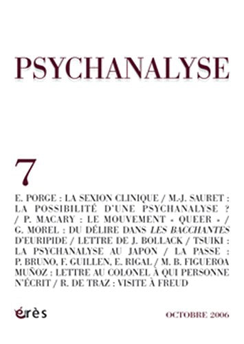 psychanalyse 07 - la clinique psychanalytique contemporaine Psychology