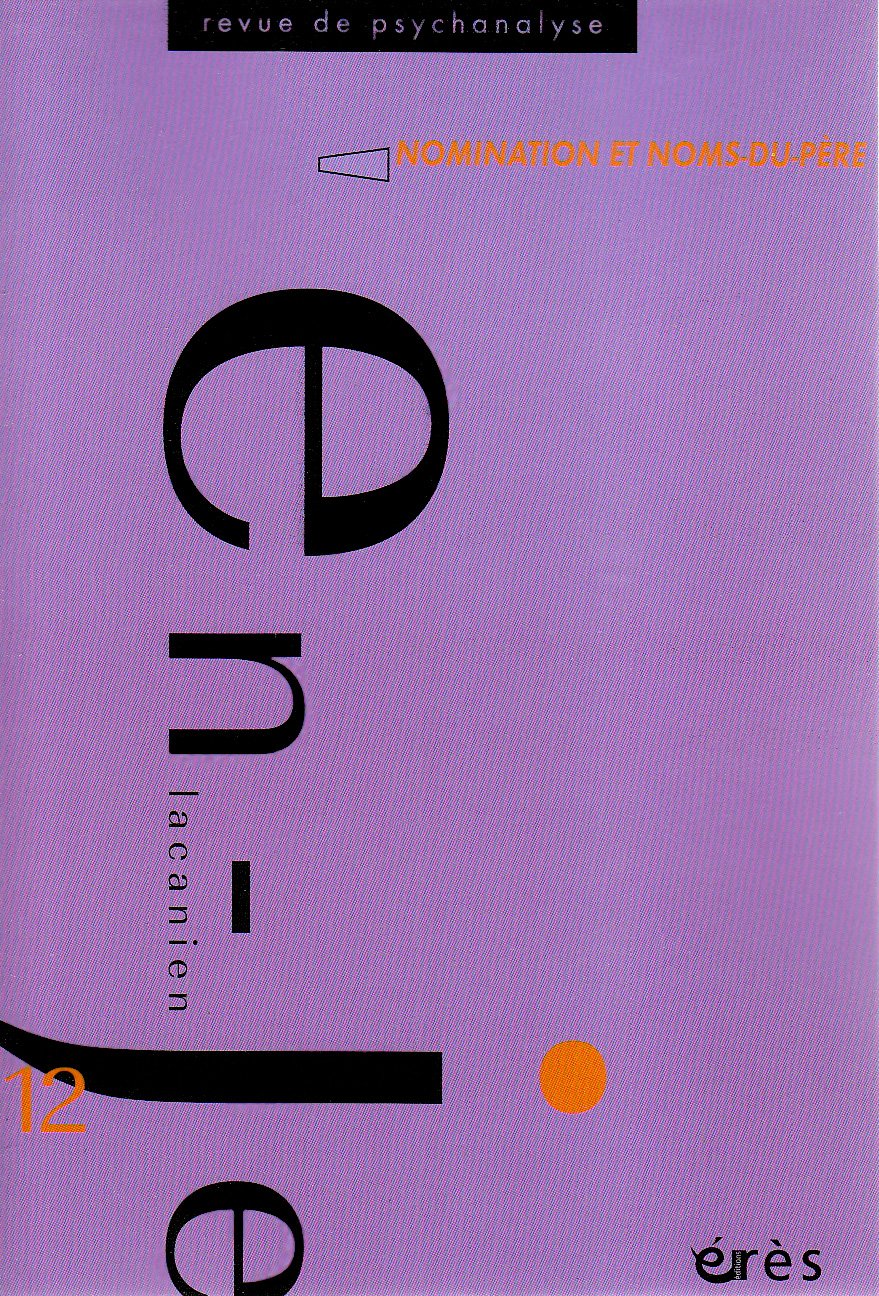 En-je lacanien 12 - Nomination et noms-du-père book