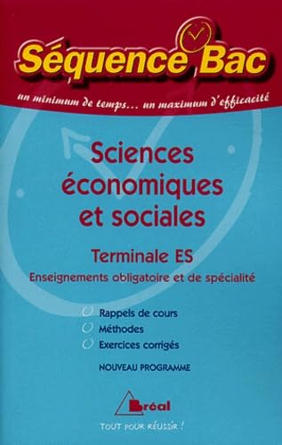 Sciences économiques et sociales Tle ES book