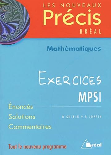 Nouveaux précis - Exercices mathématiques MPSI Business, Finance & Career