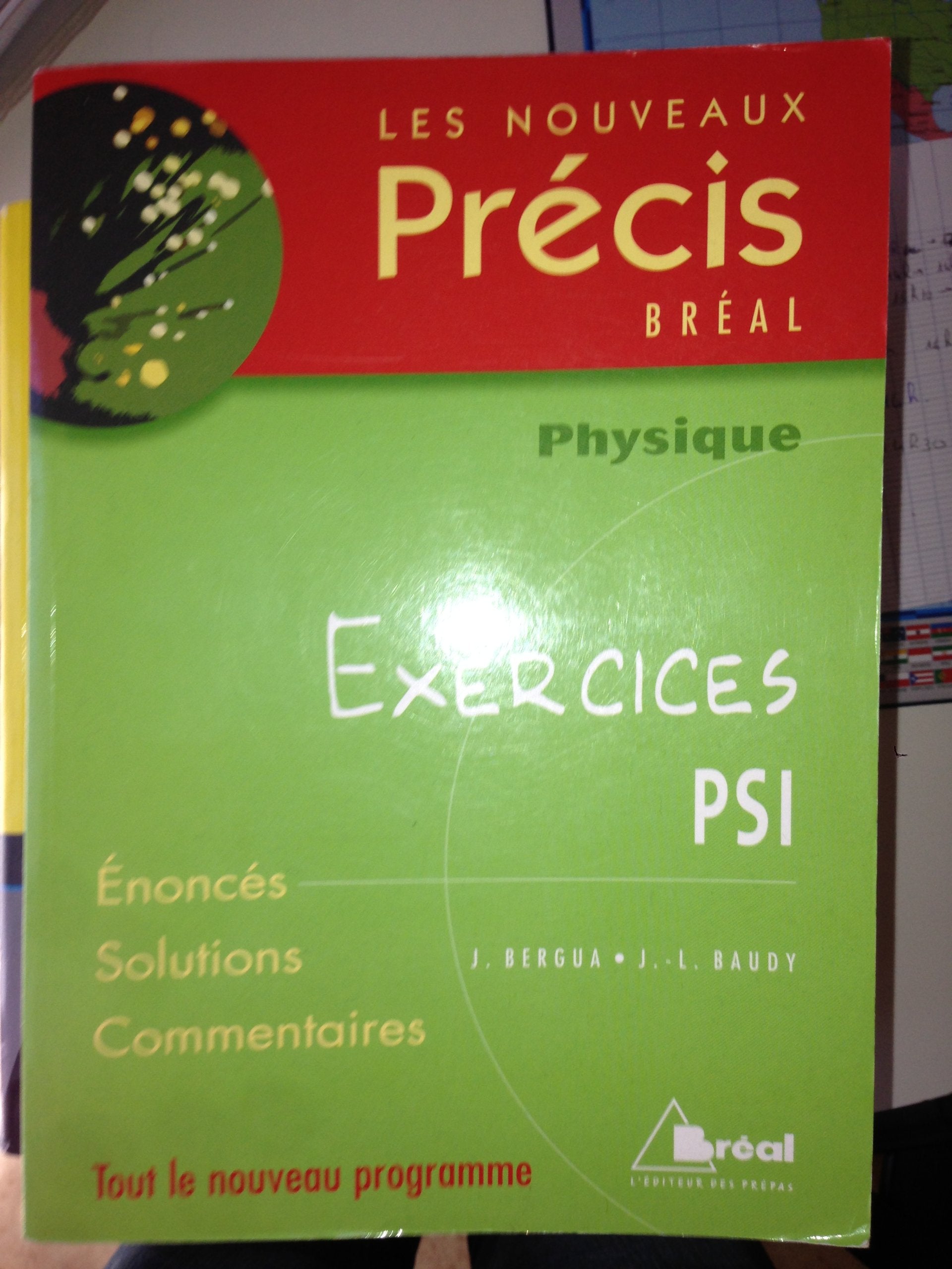 Nouveaux précis exercices physique PSI book