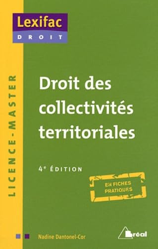 Droit des collectivités territoriales book