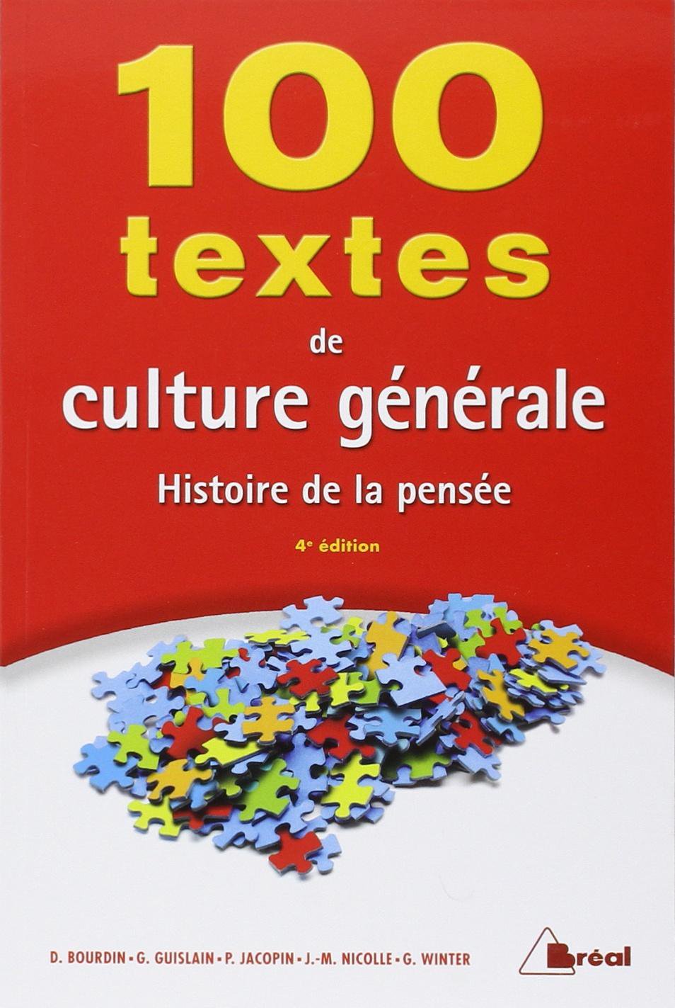 100 fiches de culture générale: Histoire de la pensée Books