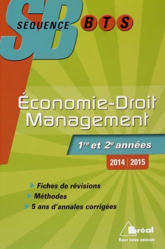 Economie-droit management 1er et 2e années 2014-2015 book