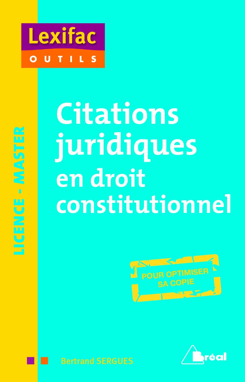 Citations juridiques en droit constitutionnel book